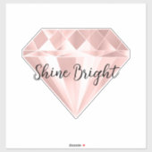 Roze Diamond Sticker (Vel)