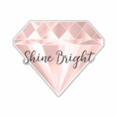 Roze Diamond Sticker (Voorkant)