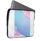 Roze Diamonte Vlinder Elektronicatas Laptop Sleeve (Voorkant Rechts)