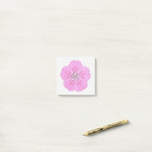 Roze Dianthus Post-Its Post-it® Notes (Op bureau)