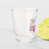 Roze die Camper Trailer Shot Glas (Links)