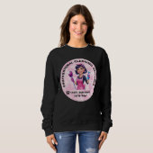 Roze Dienstmeid Schoonmaakdienst Uniform Trui (Voorkant volledig)