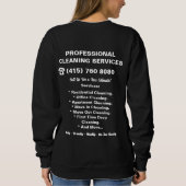 Roze Dienstmeid Schoonmaakdienst Uniform Trui (Achterkant)