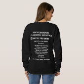 Roze Dienstmeid Schoonmaakdienst Uniform Trui (Achterkant volledig)