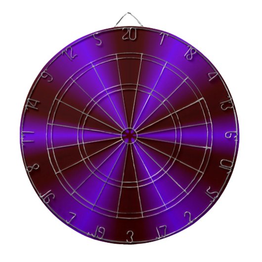 Roze Dieprood Paarse Regenboog Dartbord (Voorkant)