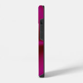 Roze Dieprood Rode Regenboog iPhone Hoesje (Linkerkant)