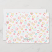 Roze dieren Baby shower Kaart (Achterkant)