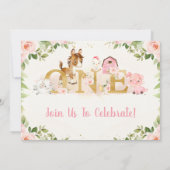 Roze dieren van de bloementeelt kaart (Achterkant)