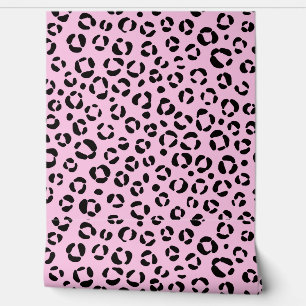 Roze Dierenprint Behang
