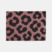 roze dierenprint deken (Voorkant (Horizontaal))