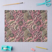 Roze Dierenprint Fusion - Naadloos patroon Tissuepapier (Craft)