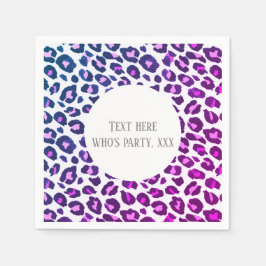 roze dierlijke afdruk, luipaard, cheetah servet