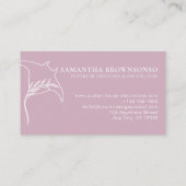 roze Dierlijke Vis manta straal stingray Visitekaartje (Achterkant)