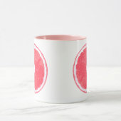 Roze digitale graffruitenschilderingen mok (Midden)