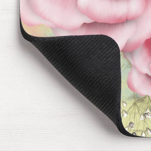 Roze digitale Rozen Muismat (Hoek)