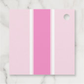 Roze dikke streep naam bedankjes labels (Achterkant)