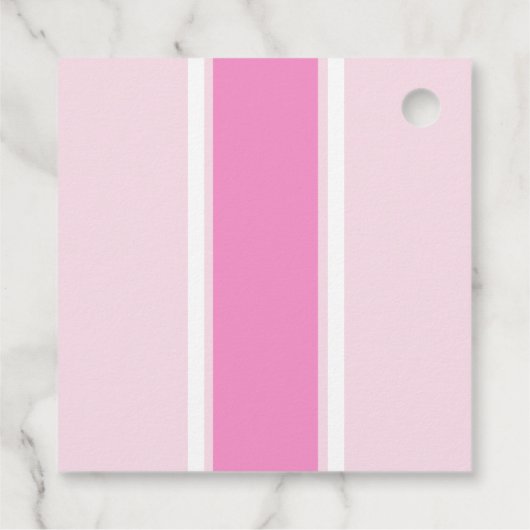 Roze dikke streep naam bedankjes labels (Achterkant)