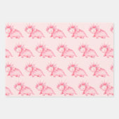 Roze dinos inpakpapier vel (Voorkant 2)