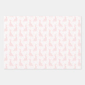 Roze dinos inpakpapier vel (Voorkant)