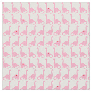 Roze Dinosaur Fabric Stof