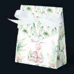 Roze Dinosaur Favor Box Bedankdoosjes<br><div class="desc">Roze Dinosaur Favors Gift Box Souvenirs Gift Box met Snoepjes dozen met lint voor het Christening Baby shower Birthday Event Party Supplies.</div>