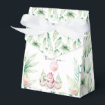 Roze Dinosaur Favor Box Bedankdoosjes<br><div class="desc">Roze Dinosaur Favors Gift Box Souvenirs Gift Box met Snoepjes dozen met lint voor het Christening Baby shower Birthday Event Party Supplies.</div>