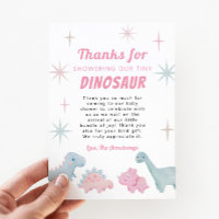 Roze Dinosaur Girl Baby shower