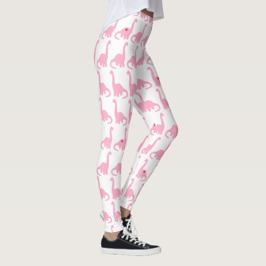 Roze Dinosaur-Leggings Leggings (Rechts)