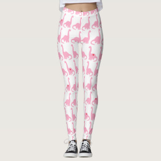 Roze Dinosaur-Leggings Leggings