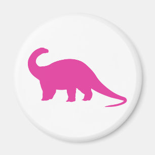 Roze Dinosaur Magneet