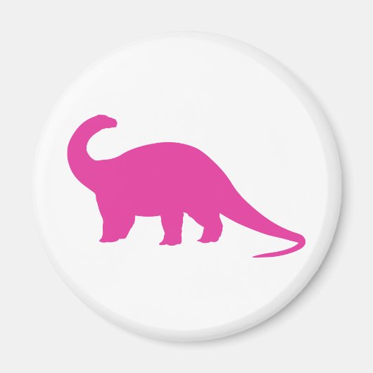Roze Dinosaur Magneet (Voorkant)