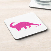 Roze Dinosaur Onderzetter (Linkerzijde)