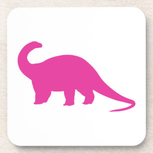 Roze Dinosaur Onderzetter