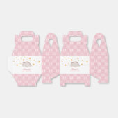 Roze Dinosaur Twinkle Stars Baby Girl Shower Bedankdoosjes (Uitgevouwen)