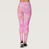 Roze dinosaur verbergen leggings (Achterkant)