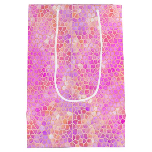 Roze dinosaur verbergen medium cadeauzakje (Achterkant)