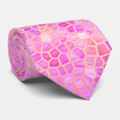 Roze dinosaur verbergen stropdas (Opgerold)