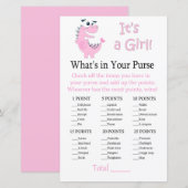 Roze Dinosaur Wat zit er in je handtas? (Voorkant / Achterkant)