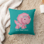 Roze dinosaurus (aanpasbaar) kussen (Deken)