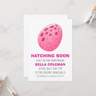 Roze Dinosaurus Baby Shower Uitnodigingen