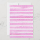 Roze Dinosaurus Drie Rex 3e Verjaardag Meisje Part Kaart (Achterkant)