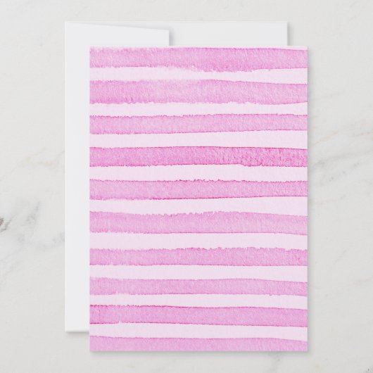 Roze Dinosaurus Drie Rex 3e Verjaardag Meisje Part Kaart (Achterkant)