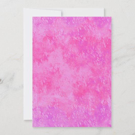 Roze dinosaurus meisje kaart (Achterkant)