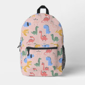 Roze Dinosaurus Rugzak voor Meisjes (Voorkant)