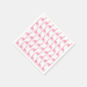 Roze dinosaurus servetten (Hoek)