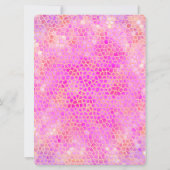 Roze Dinosaurus Verberg Gelukkige Verjaardag! Kaart (Achterkant)