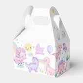 Roze Dinosaurus Verjaardag Favoriet Box Bedankdoosjes (Achterkant)