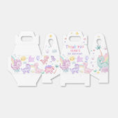 Roze Dinosaurus Verjaardag Favoriet Box Bedankdoosjes (Uitgevouwen)