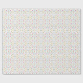 Roze Dinosaurus Verjaardagsfeest, Meisjes Dinosaur Cadeaupapier (Vlak)