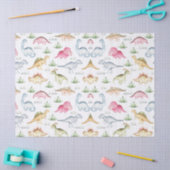 Roze Dinosaurus Verjaardagsfeest, Meisjes Dinosaur Tissuepapier (Craft)